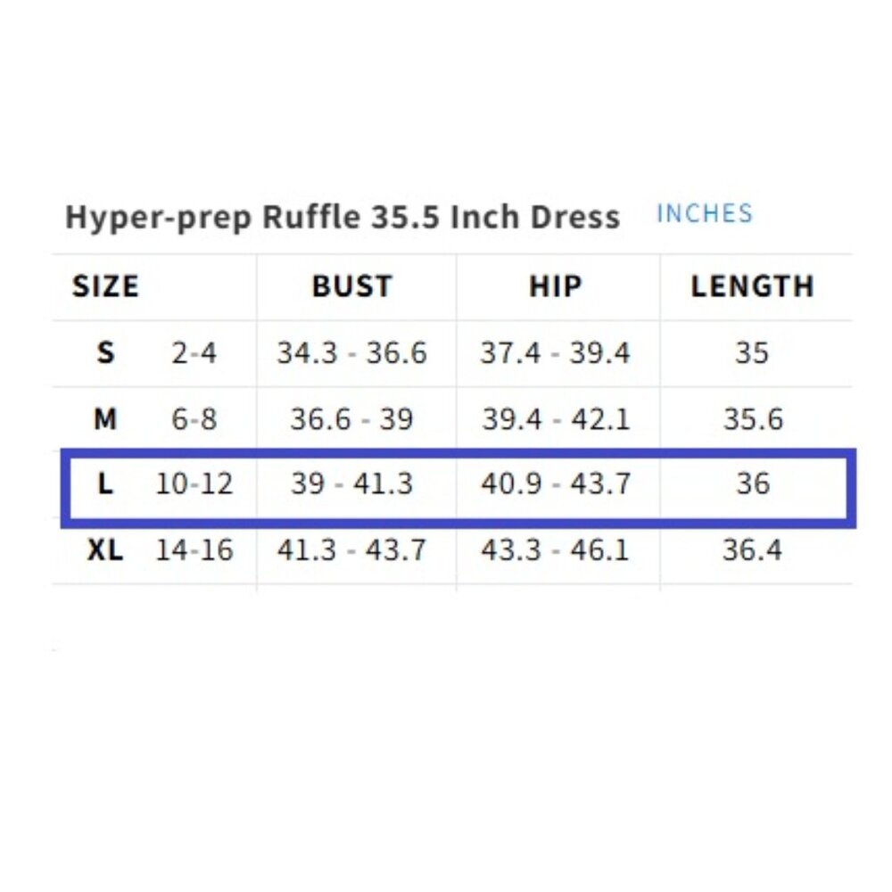Acegolfs Hyper-prep Ruffle 35.5 Inch Dress, Large - Picture 7 of 9